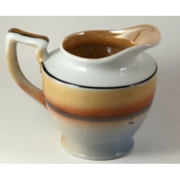 Noritake Lusterware Creamer Hand Painted Landscape Design - Picture 3 of 7